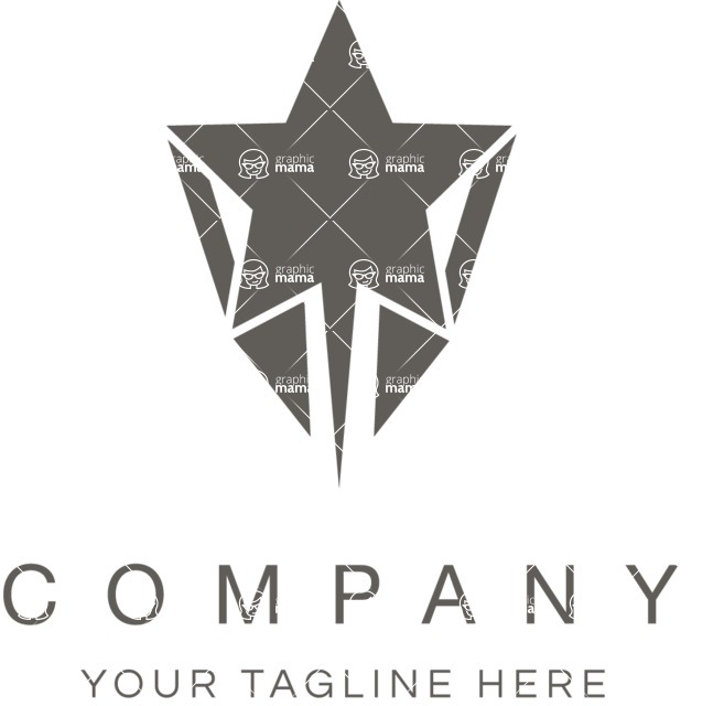 Business Logo Templates - vector graphics in a pack from GraphicMama - Logo Design with Star for Startup Company
